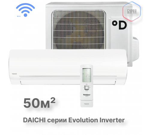 Тепловой насос типа «воздух-воздух» Daichi серии Evolution EVO50AVQS1R/EVO50FVS1R Тепловой насос типа «воздух-воздух» Daichi серии Evolution EVO50AVQS1R/EVO50FVS1R