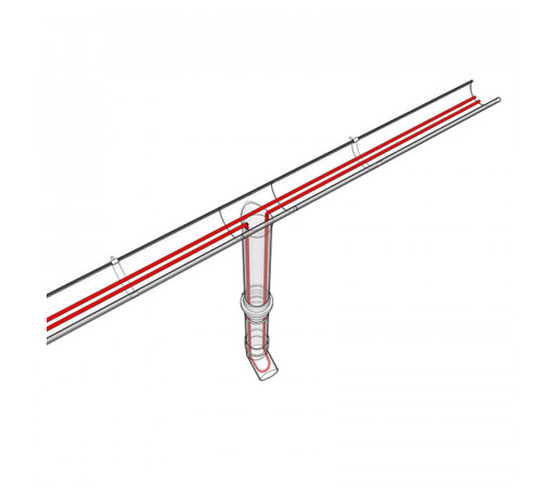Греющий кабель для желобов и водостоков SRL 30-2 CR 30 Вт (1м) комплект