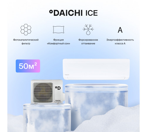 Настенная сплит-система Daichi Ice ICE50AVQ1-1/ICE50FV1-1 Настенная сплит-система Daichi Ice ICE50AVQ1-1/ICE50FV1-1