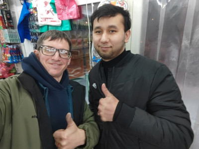 Обогрев кассовой зоны в магазине "Витаминный мир" в Томске: инфракрасные обогреватели Теплофон ЭРГНА с терморегулятором Welrok