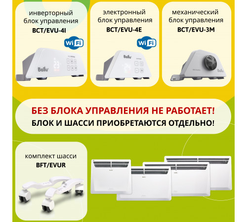 Модуль отопительный электрического конвектора Ballu Evolution Transformer BEC/EVU-1500