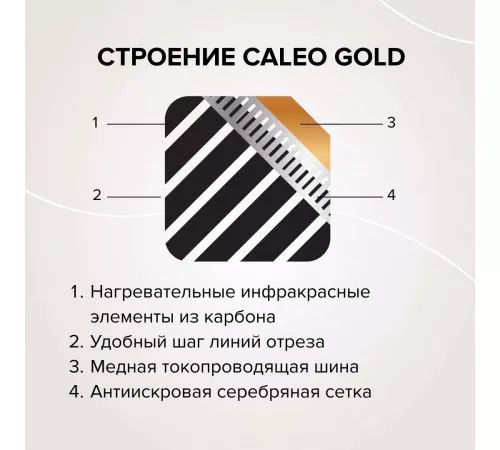 Теплый пол пленочный CALEO GOLD 230Вт/м2 15,0 м2 Теплый пол пленочный CALEO GOLD 230Вт/м2 15,0 м2
