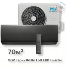 Инверторная сплит-система MDV серия INFINI Loft ERP Inverter  MDSALF-24HRFN8 / MDOALF-24HFN8
