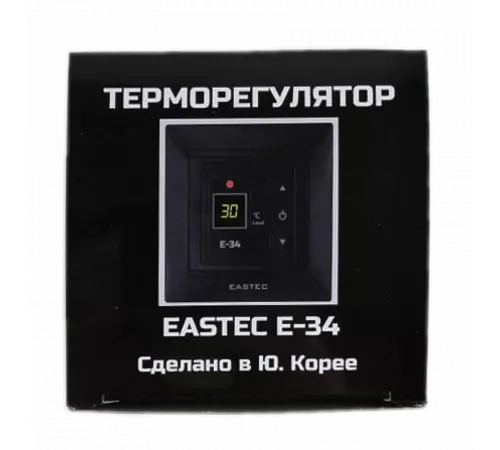 Терморегулятор EASTEC E-34 черный (Встраиваемый 3,5 кВт) Терморегулятор EASTEC E-34 черный (Встраиваемый 3,5 кВт)