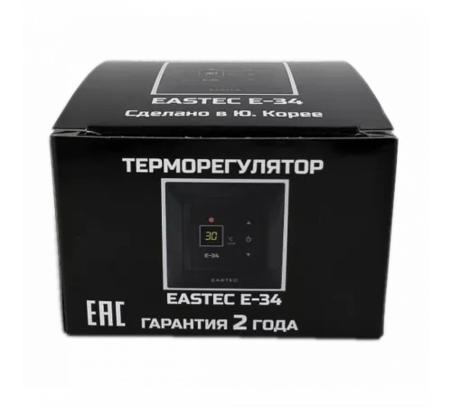 Терморегулятор EASTEC E-34 черный (Встраиваемый 3,5 кВт) Терморегулятор EASTEC E-34 черный (Встраиваемый 3,5 кВт)