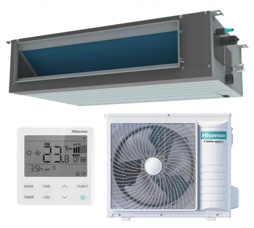 Канальный инверторный кондиционер Hisense AUD-24UX4RFM8/AUW-24U4RJ7 Канальный инверторный кондиционер Hisense AUD-24UX4RFM8/AUW-24U4RJ7